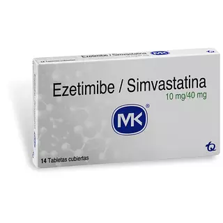 Ezetimiba + Simvastatina 10 Mg / 40 Mg