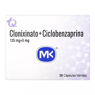 Clonixinato 125 Mg + Ciclobenzaprina 5 Mg