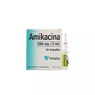 Amikacina 500 Mg/2 Ml Ampollas