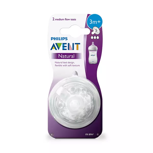 Chupo Philips Avent Flujo Medio 2 Und 3m+
