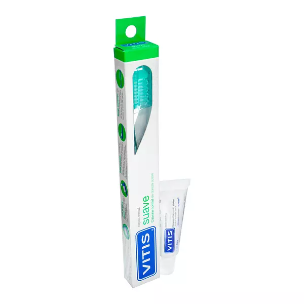 Cepillo Suave + Crema Dental Blanqueadora Vitis