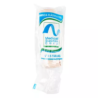 Venda Elastica Color Piel Medical 5x5 Yardas