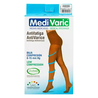Media Medivaric Cadera Talla M Negro Baja Comprension