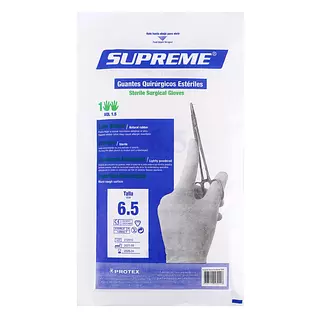 Guantes Quirurgicos Esteril Suprem Talla 6.5