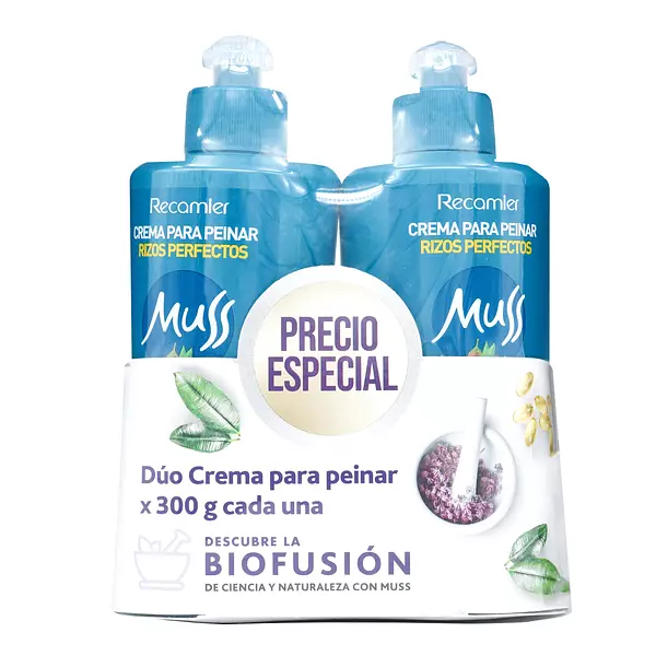2 Cremas Para Peinar Muss Rizos Perfectos