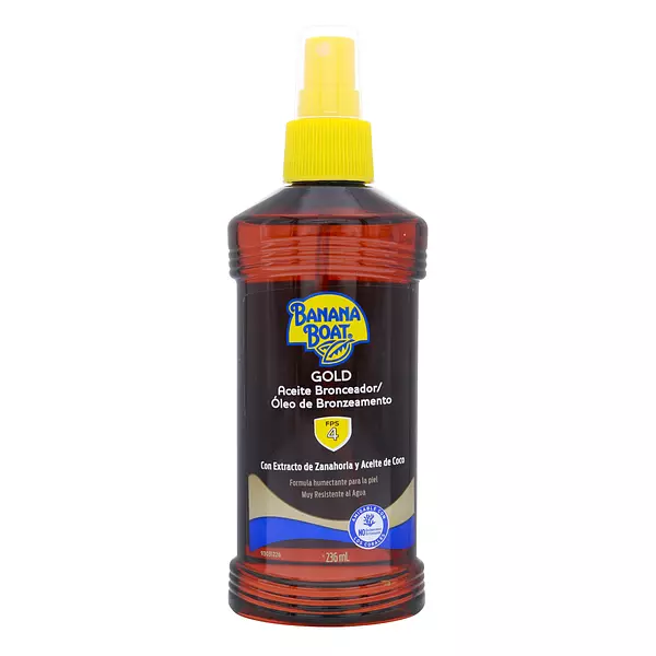 Bronceador Banana Boat Aceite Gold Spf 4