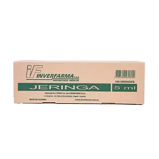 Jeringa .3p 5 Ml 21x1.1/2 Inverfarma