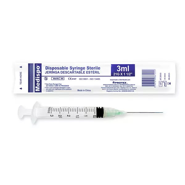Jeringa Medispo 3p 3 Ml 21 X 1.1/2