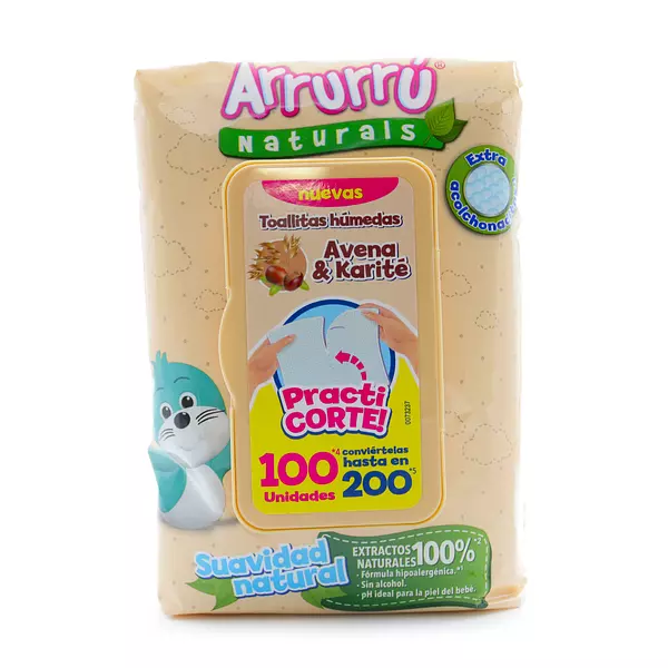 Toallitas Arrurru Avena Practi Corte