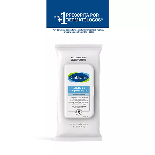 Toallitas Limpieza Facial Cetaphil