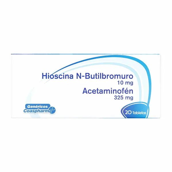 Hioscina N-Butilbromuro 10 Mg + Acetaminofen 325 Mg
