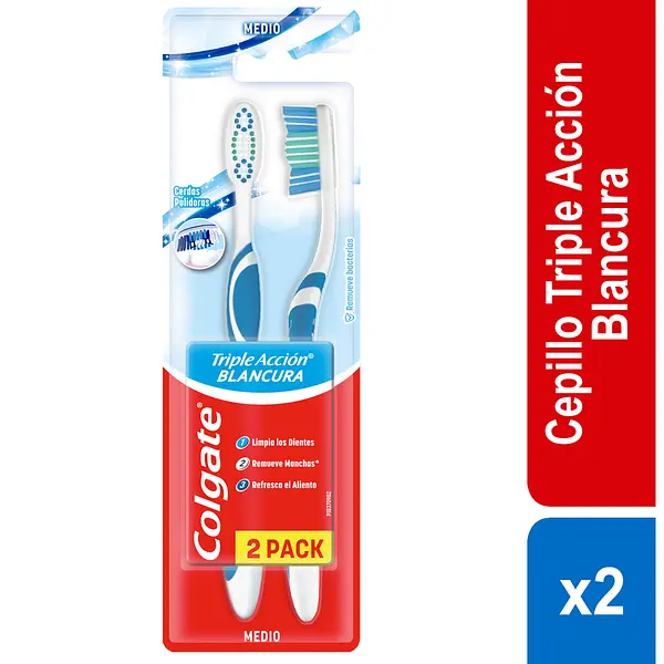 Cepillo Colgate Triple Accion Blancura