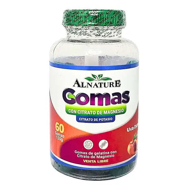 Goma Citrato De Magnesio Potasio Total Max Omega Zinc