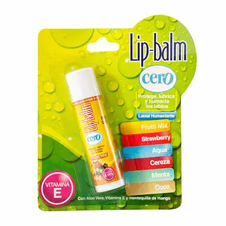 Protector Labial Cero Frutti Mix Hidratación Frutal