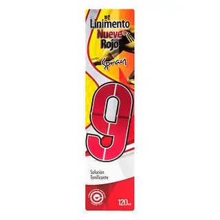 Linimento 9 Rojo Spray