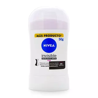 Desodorante Nivea Barra Invisible Black White Mujer