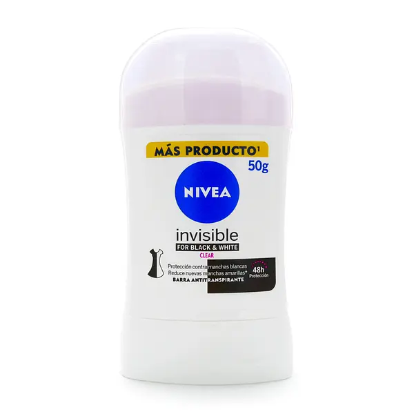 Desodorante Nivea Barra Invisible Black White Mujer
