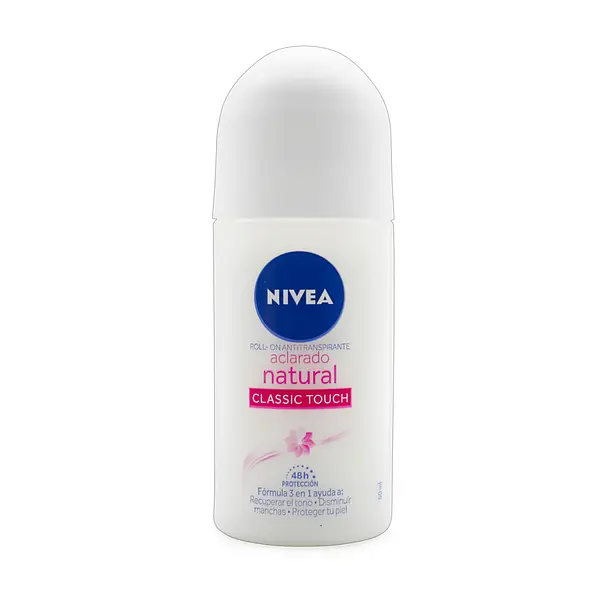 Desodorante Nivea Rollon Aclarado Natural Clasic Touch Mujer