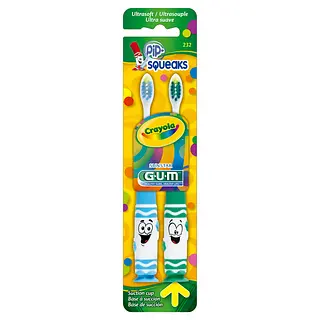 2 Cepillo Crayola Pip Squeaks