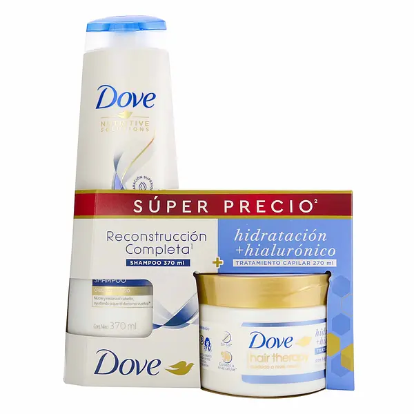 Champu Dove Reconstrucción Completa + Tratamiento Capilar