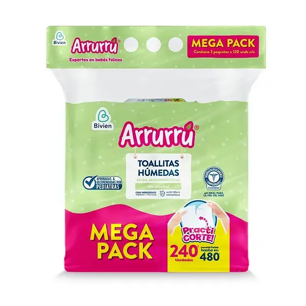 Toallas Arrurru Aloe Practicorte