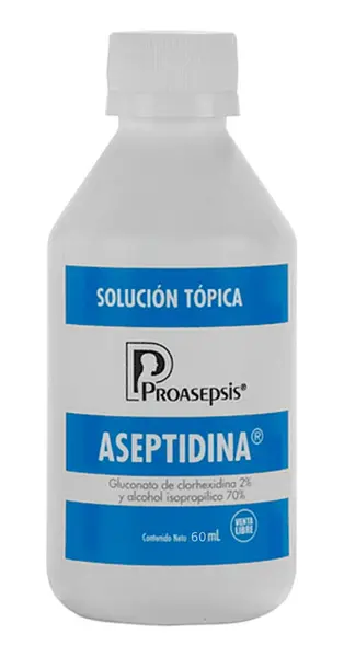 Aseptidina Spray Clorhexidina 2% Alcohol 70%