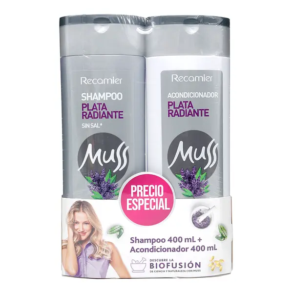 Champu Muss Plata Radiante + Acondicionador