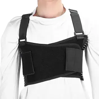 Costillera Con Soporte Hombre Negra