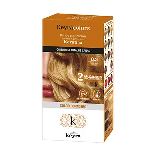 Tinte Keyra Kit 8.3 Rubio Claro Dorado