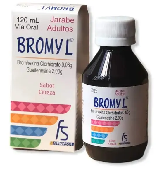 Bromyl Jarabe Bromhexina/Guaifenesina Cereza