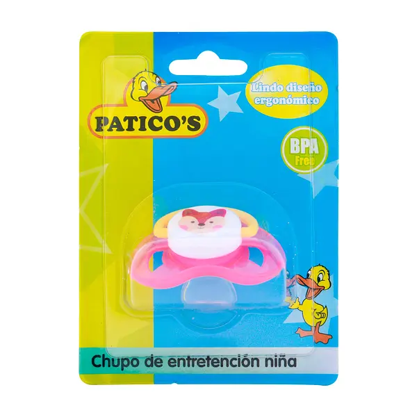 Chupo Entretención Niña Animales Paticos