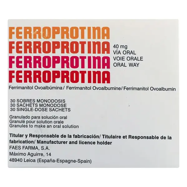 Ferroprotina 40 Mg