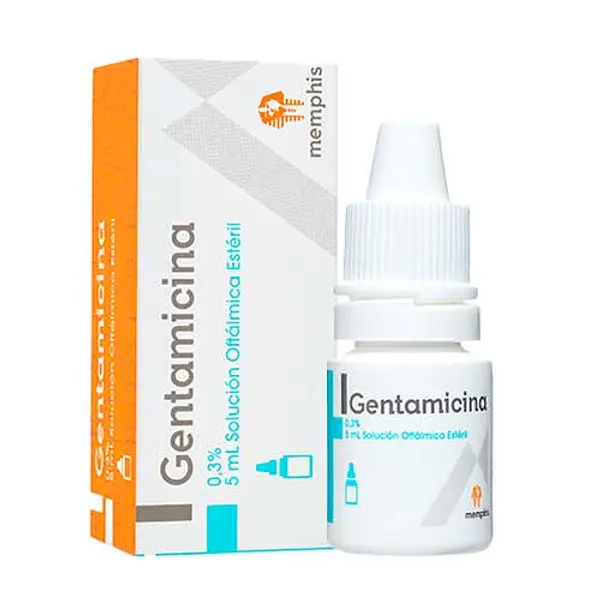 Gentamicina 0.3% Gotas Oftálmologicas