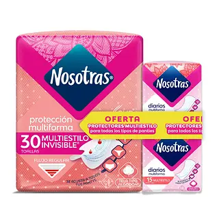 Toallas Nosotras Invisible Clasica Multiestilo