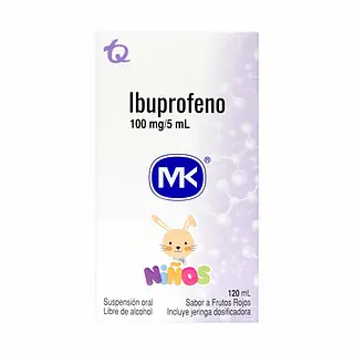 Ibuprofeno 100 Mg/5 Ml Suspensión