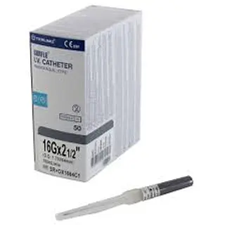 Cateter Intravenoso 16 G Gris