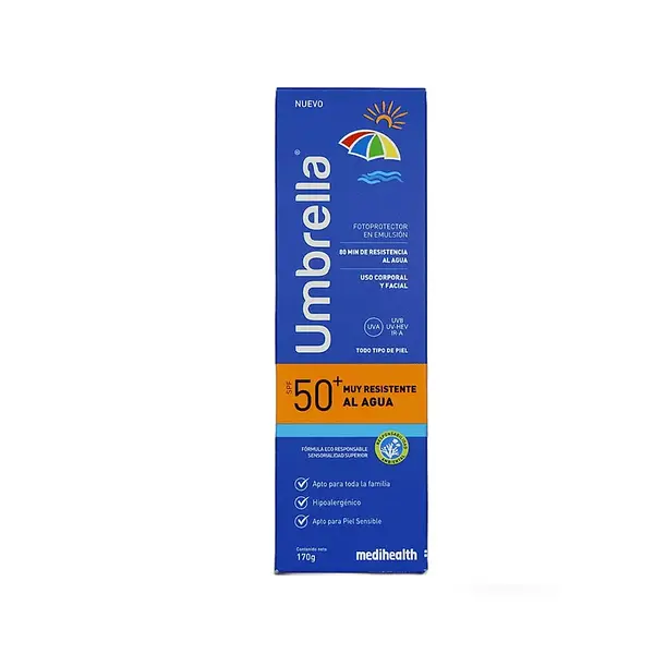 Umbrella Muy Resistente Agua Spf 50+