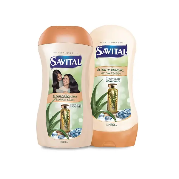 Champu Savital Elixir De Romero + Acondicionador