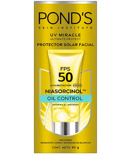 Protector Solar Ponds Sun Miracle Tube Oil Control Fps 50