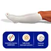 Media De Compresion Rodilla Blanco No-Varix