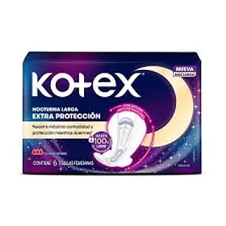 Toallas Kotex Nocturna Extra Proteccción