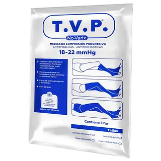 Media De Compresion Rodilla Blanco No-Varix