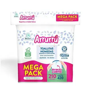 Toallitas Húmedas Arrurru Suavidad