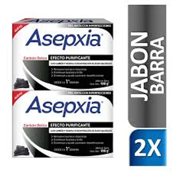 Jabon Asepxia Carbon Barra