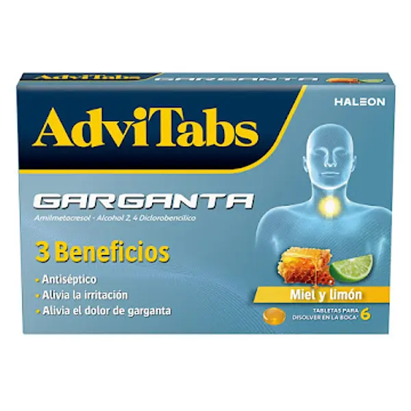 Advitabs Garganta Miel Y Limón