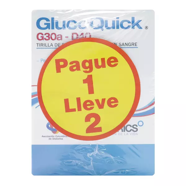 Tiras Reactivas Glucoquick Pague 1 Lleve 2