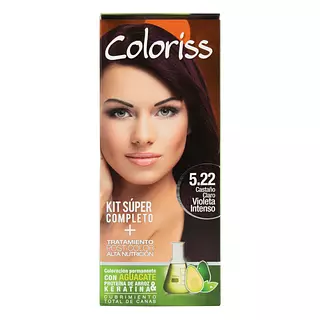 Tinte Coloris Kit 522 Castaño Claro Violeta Intenso