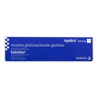 Apidra Solostar Insulina 100 U/Ml