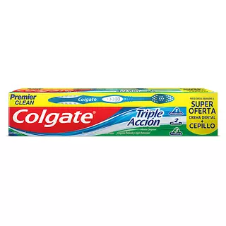 Crema Dental Colgate Triple Acción 50 Gr + Cepillo Premier