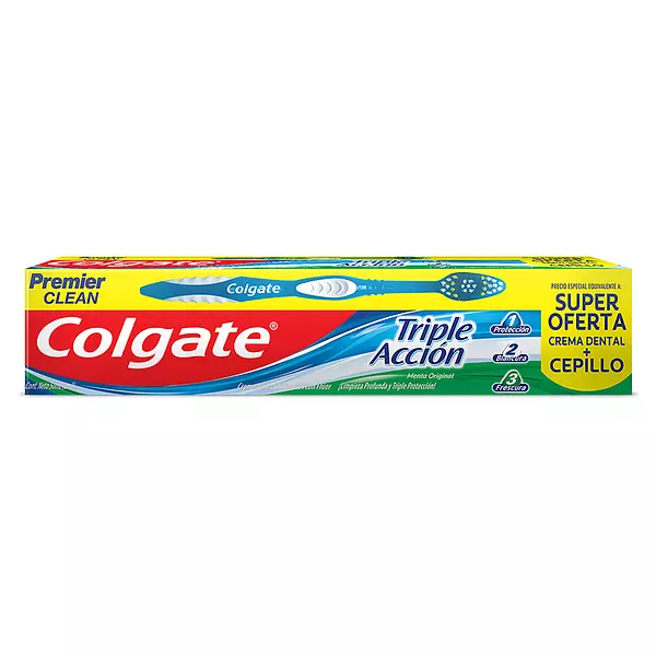 Crema Dental Colgate Triple Acción 50 Gr + Cepillo Premier